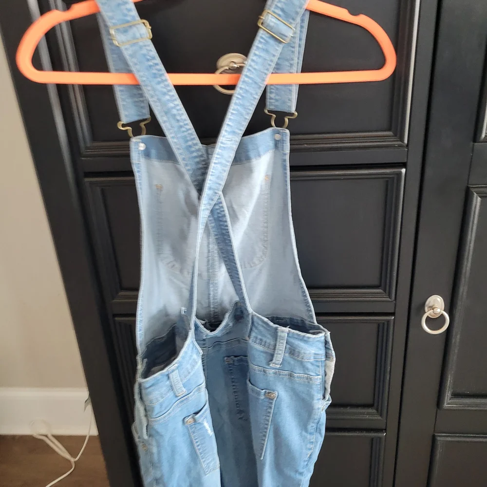 Wallflower Light Blue Denim Overalls - Picture 2 of 5